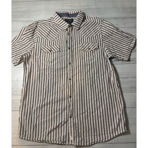 Cody James Mens XL Short sleeve Pearl Snap Button Up Regular Fit Western Shirt